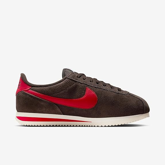 Nike Cortez women's shoes (velvet brown/sail white/college red)