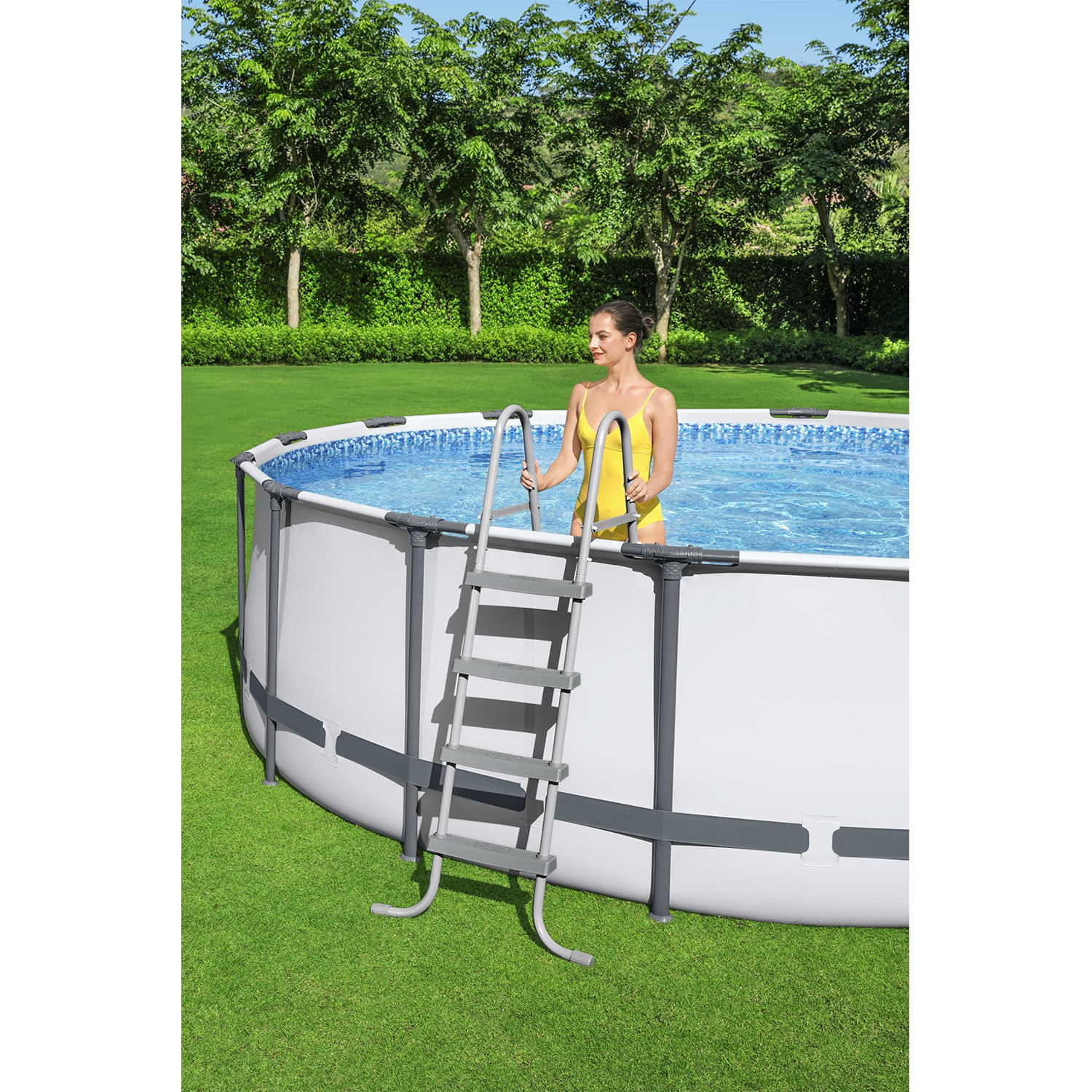 Bestway Steel Pro MAX 15′ x 48″ Round Above Ground Swimming Pool Set