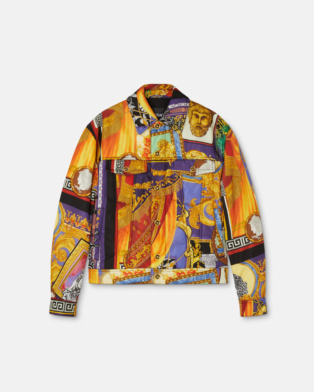 Lightweight printed down jacket