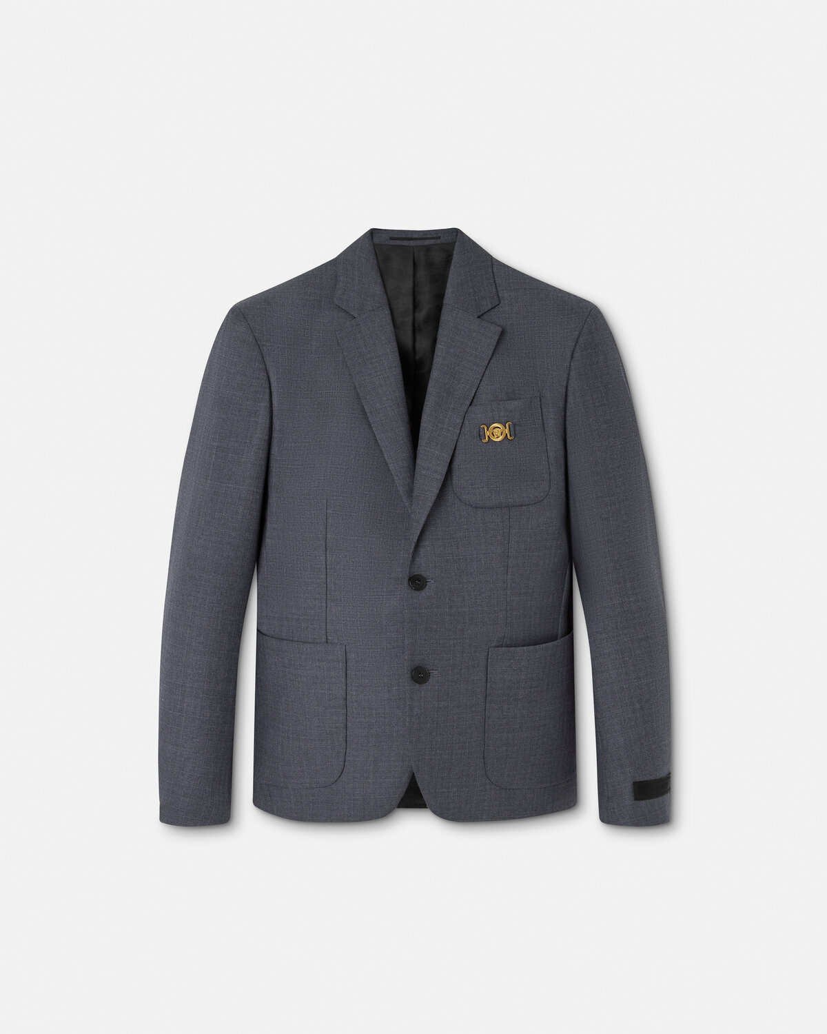 Fine check wool suit jacket