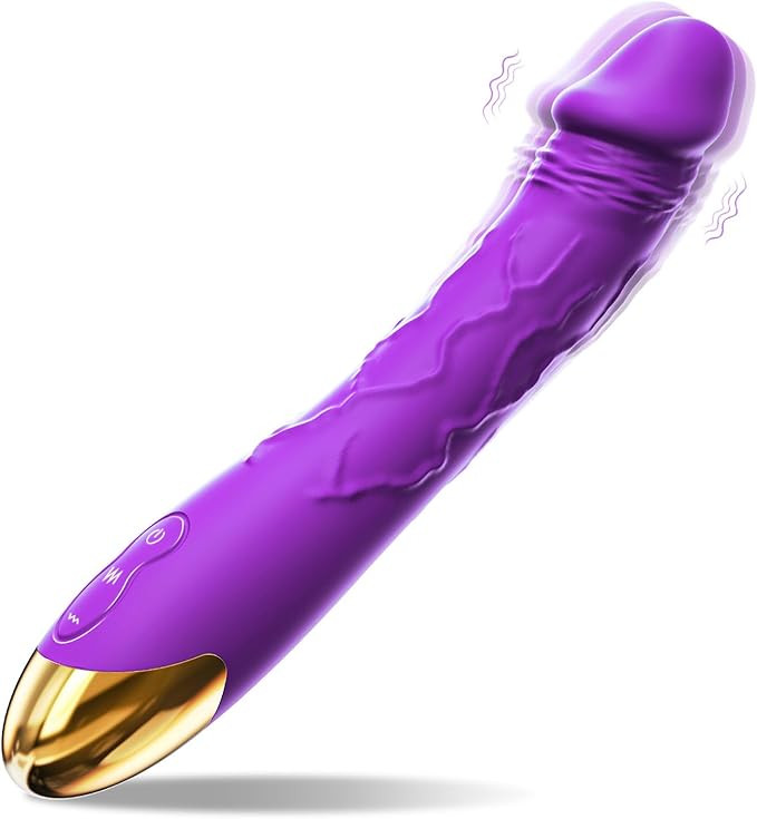 7.6-inch realistic female massage stick, 10 kinds of powerful vibration modes, stimulating clitoris and G-spot, waterproof rose adult sex toy, suitable for women and couples.