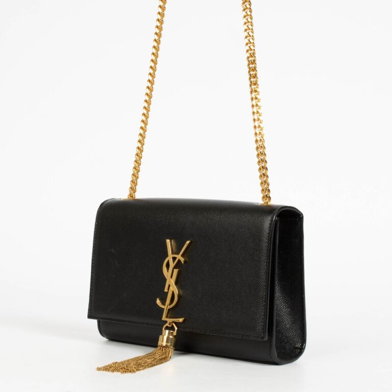 Saint Laurent Black Kate Tassel Small Crossbody Bag