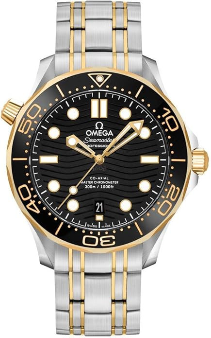 Omega diving watch 300 m self-winding Observatory certified black dial men's wristwatch 210.20.42.20.01.002