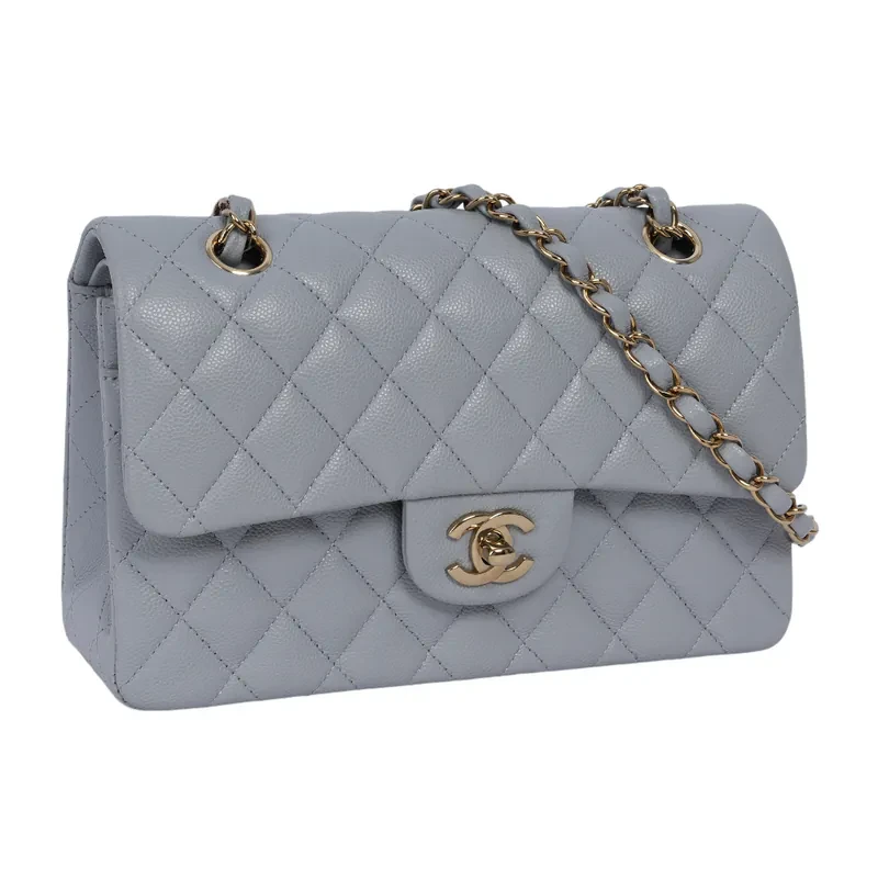 【CHANEL】Light Gold Button Diamond Quilted Leather 23cm COCO Bag