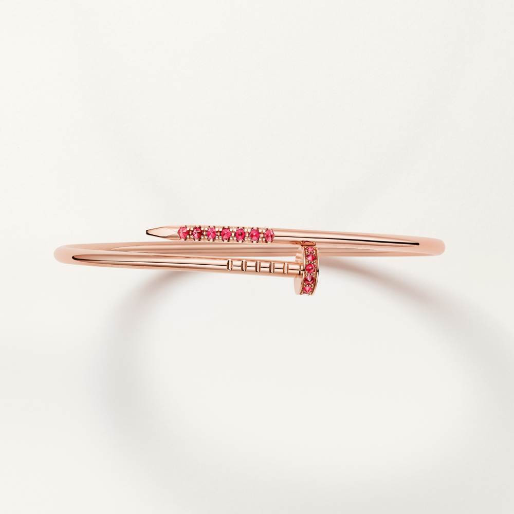 Juste un Clou bracelet, small size, inverted ruby 18K rose gold.