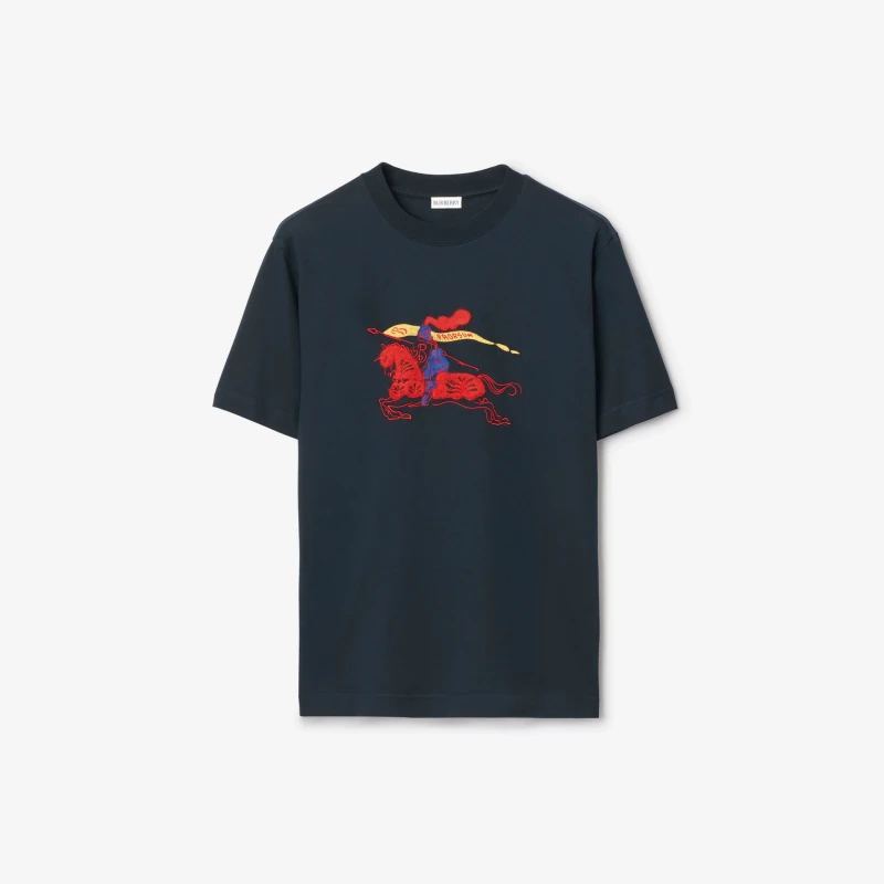 Equestrian Knight Logo Cotton T-Shirt